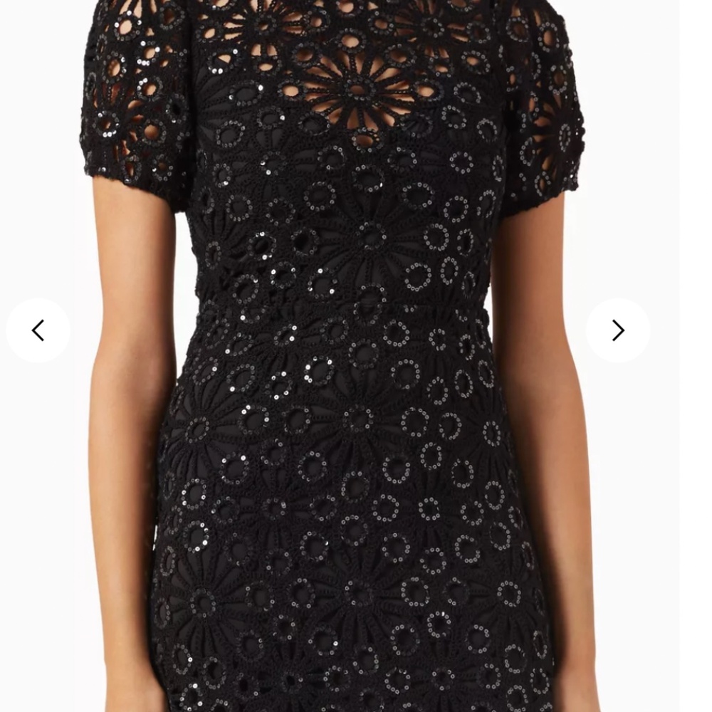 Maje Black Sequin Rozimette Dress NWOT